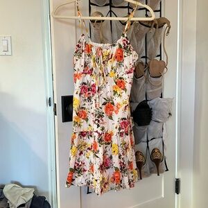 Nordstrom Speechless Emma Floral Cotton Mini Dress